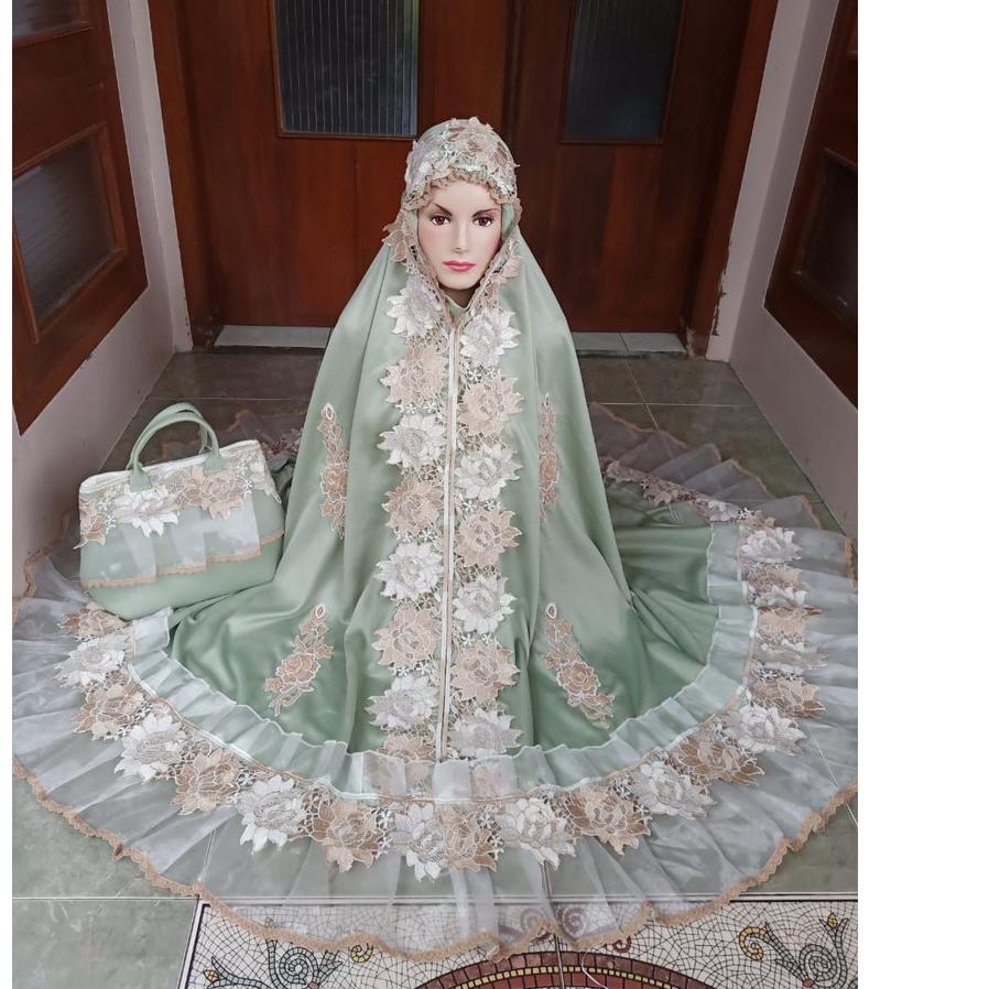 New Stock Mukena Sutera Velvet Premium / Mukena Dewasa / Mukena Mewah / Mukena Elegan / Mukena Terba