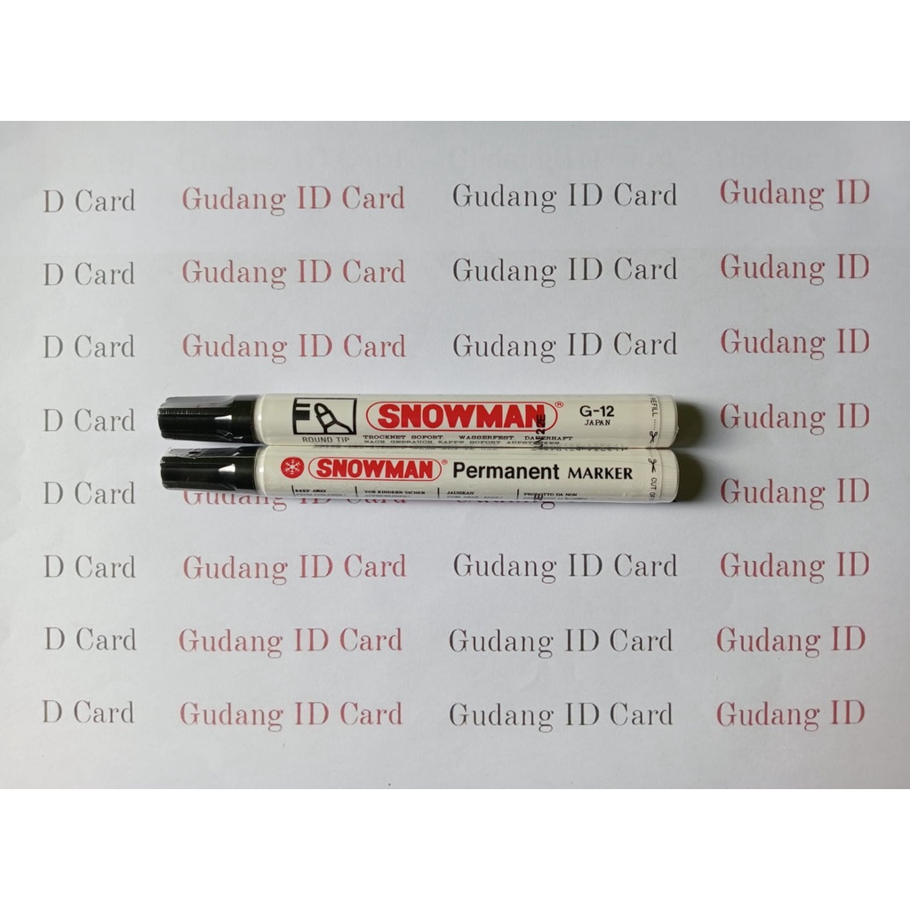 

Spidol Snowman Hitam Permanent