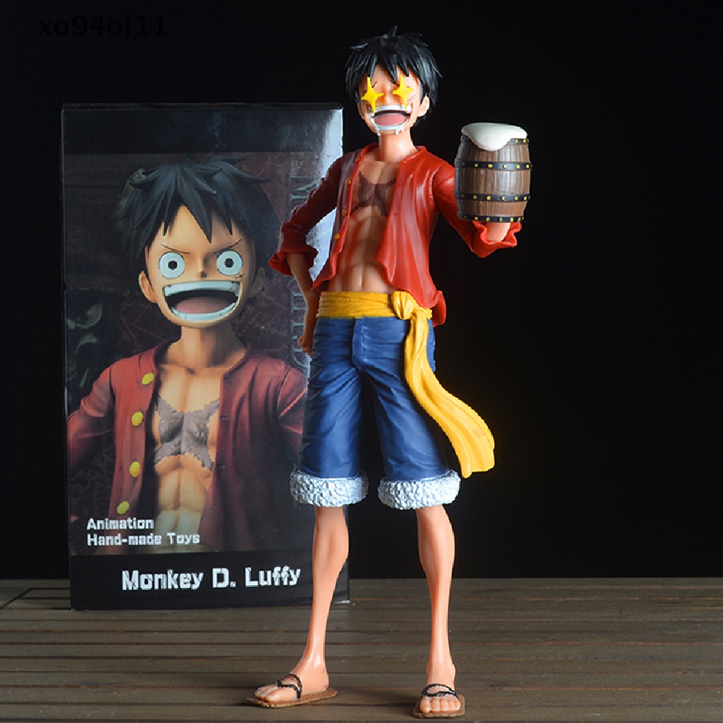 Xo 28cm Anime Figure Confident Smiley Luffy Tiga Bentuk Wajah Boneka Action Model Mainan OL