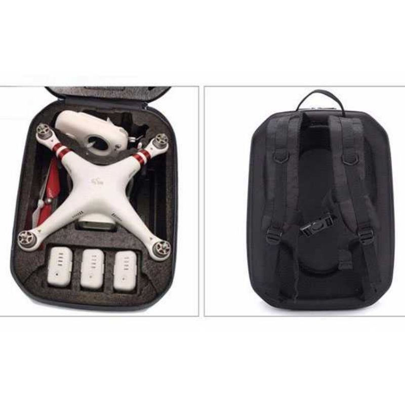 Tas Hard Case Drone DJI Phantom 4 Bag packer Black Cover Keras Safety