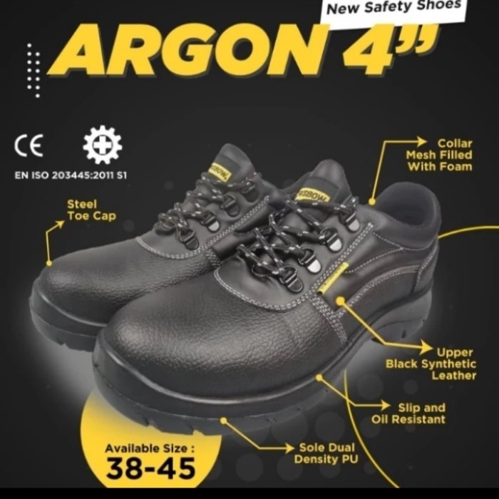 Safety Krisbow - Sepatu Safety / Sepatu Pengaman / Arrow 4 Inci