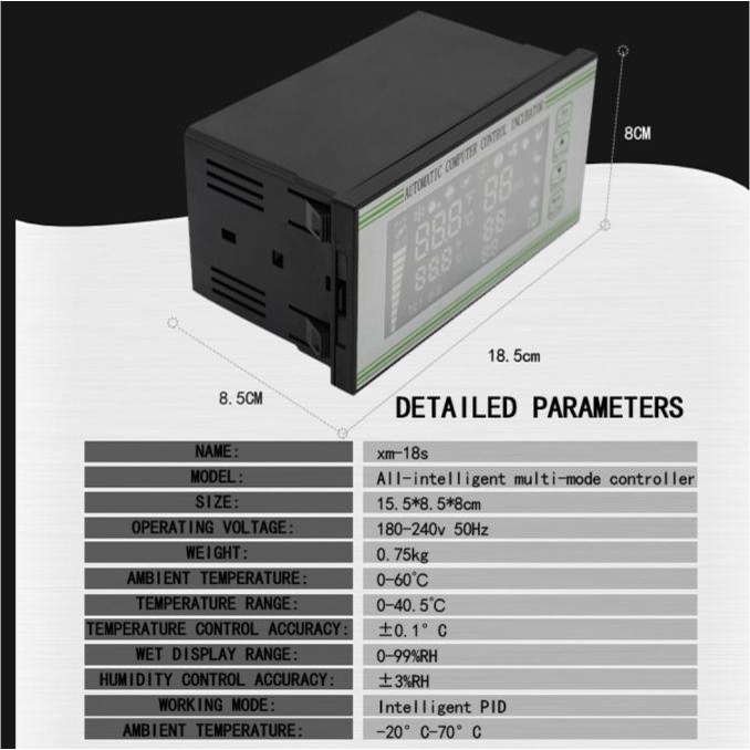 Xm-18S Xm18S Egg Incubator Temperature Thermostat Humidity Controller