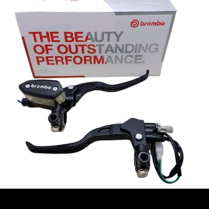 (BISA COD) Master Rem Handle Brembo Model RCB Tabung Oval 1 Set Kopling Universal Motor, Ninja, Cb, Vixion, Cbr, R15, R25, Zx10R, Beat, Vario, Mio, Dll