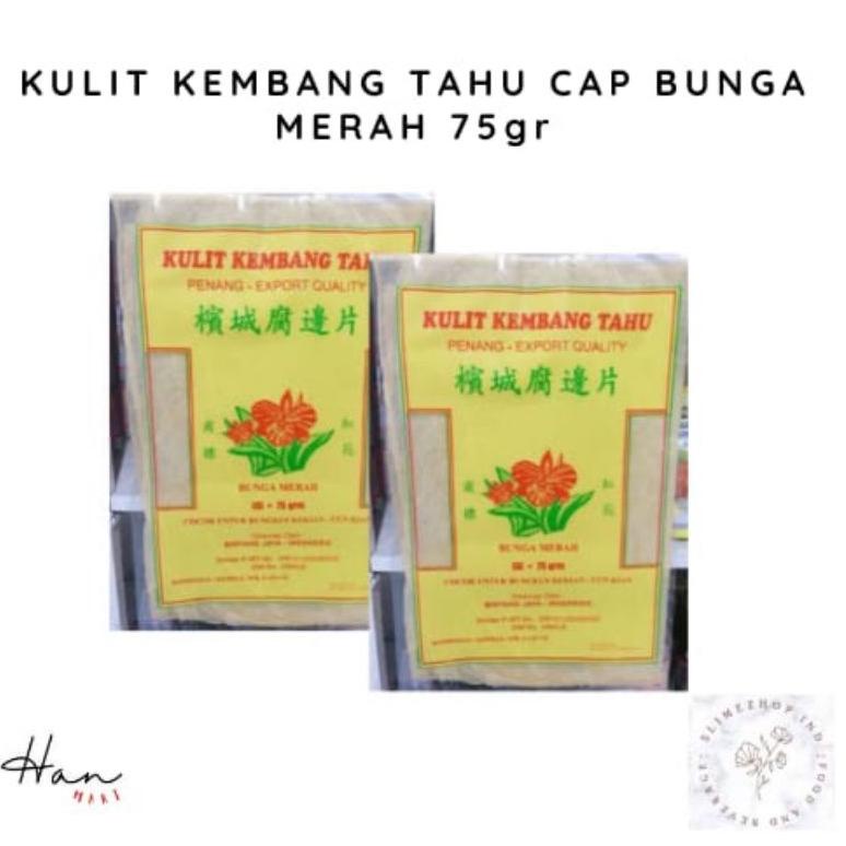 

D27 KULIT KEMBANG TAHU CAP BUNGA MERAH 75gr CUCI GUDANG エ