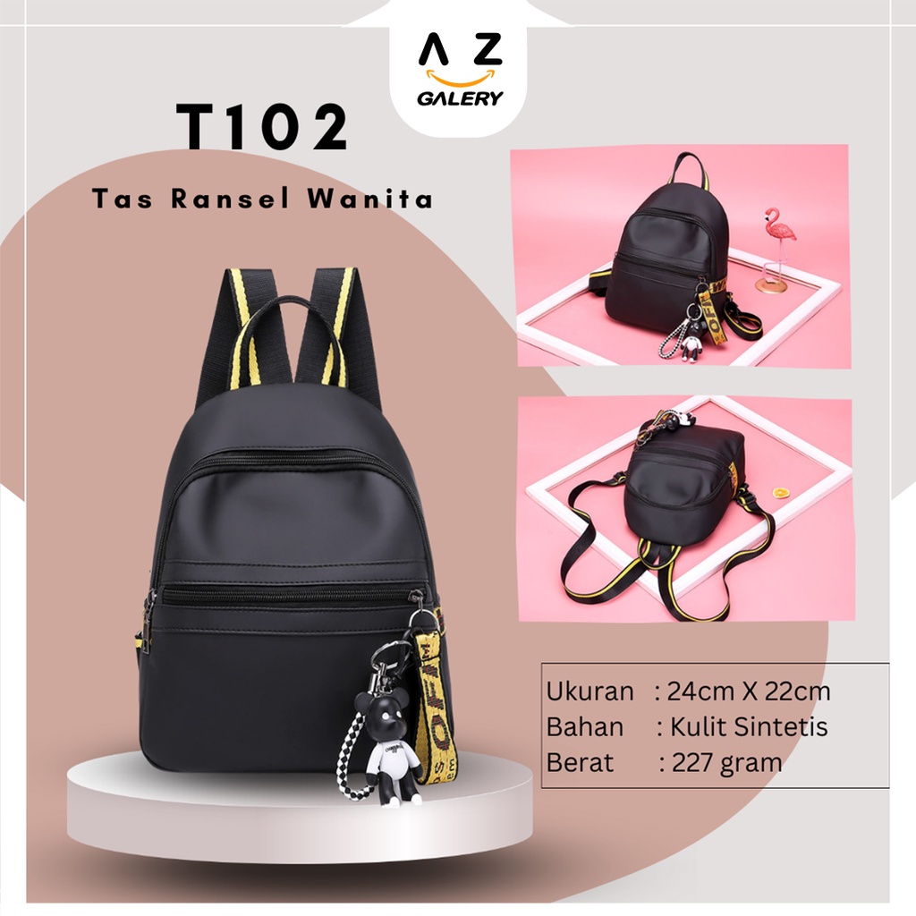 Tas Ransel Mini Wanita Backpack Punggung Kekinian Korean Style Import Azgalery T102