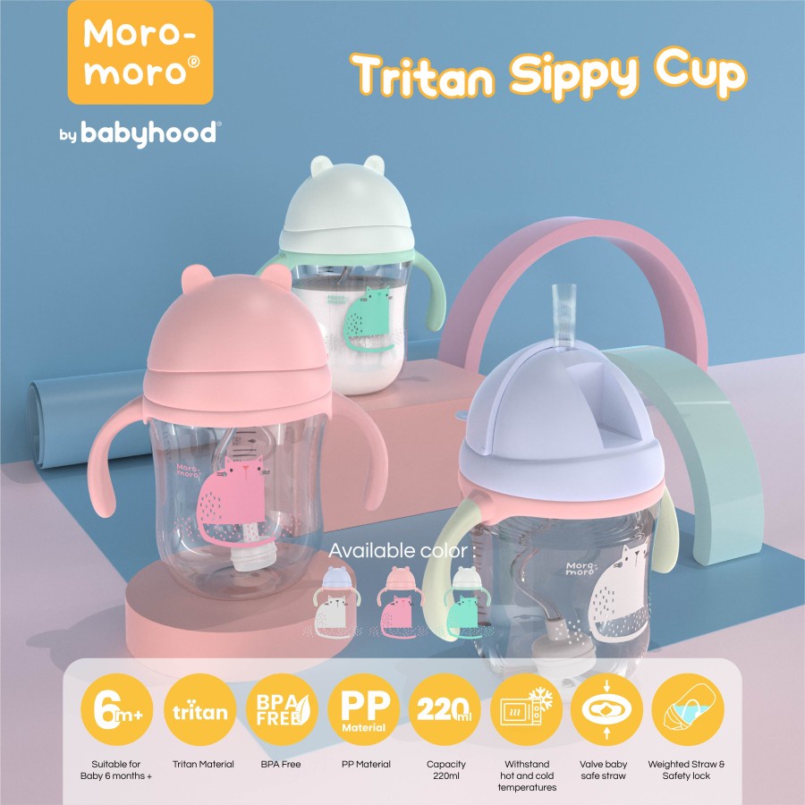 Moro-moro Tritan Sippy Cup 220ml /  Botol Minum Anak