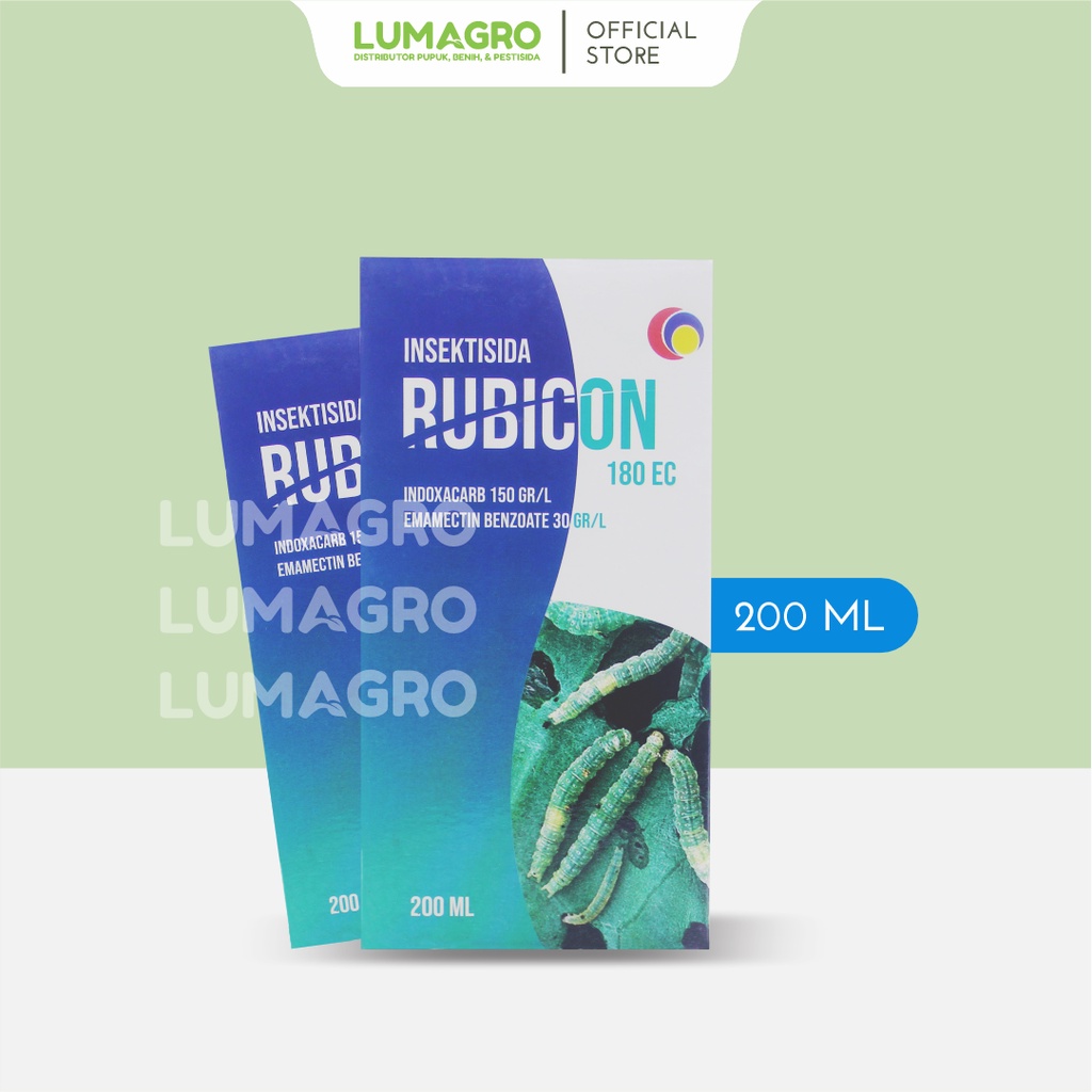 Insektisida Rubicon 180EC 200ml Indoxacarb Emamectin Benzoate Pembasmi Ampuh Ulat Daun ABM