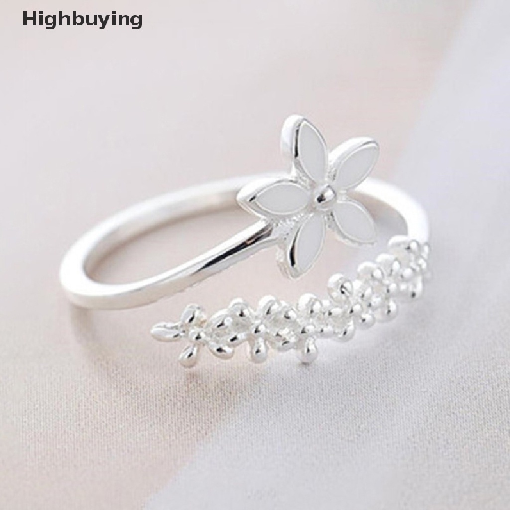 Hbid Cincin Bunga Segar Sastra Fashion Hadiah Korea Perempuan Pembukaan Cincin Glory