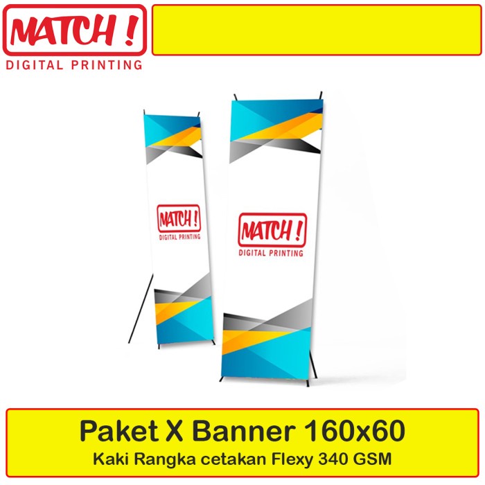 

[[JNT COD]] Cetak X-Banner 60x160 Murah, Flexi + Rangka