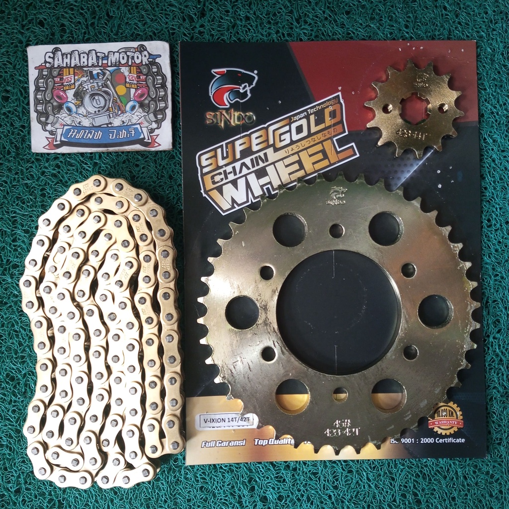 SINDO GEAR PAKET GEARSET GIR SET VIXION GOLD MODEL SSS