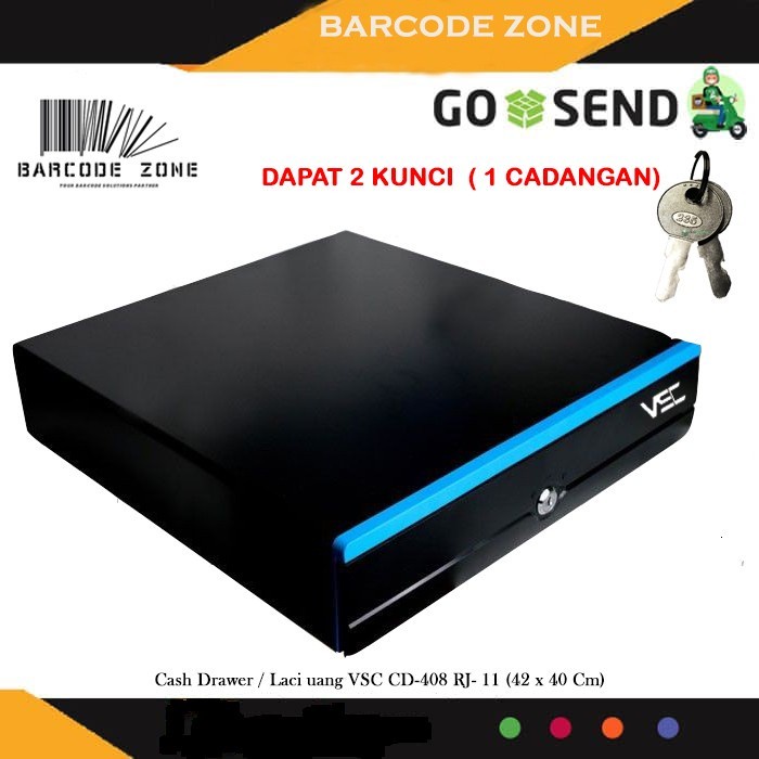 

[[JNT COD]] CASH DRAWER / LACI KASIR / LACI UANG VSC CD-408 RJ- 11 (43 x 40 Cm )