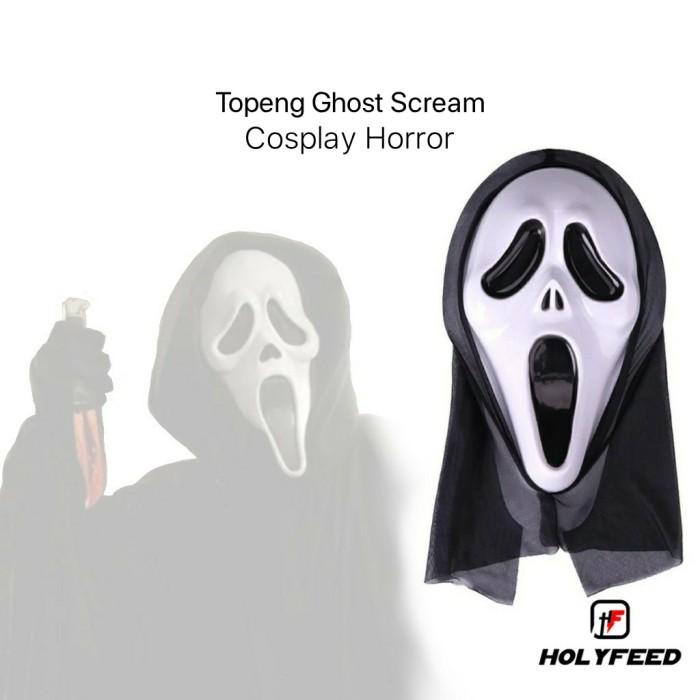 Topeng Scream Halloween Topeng Hantu Ghost Face Mask 097