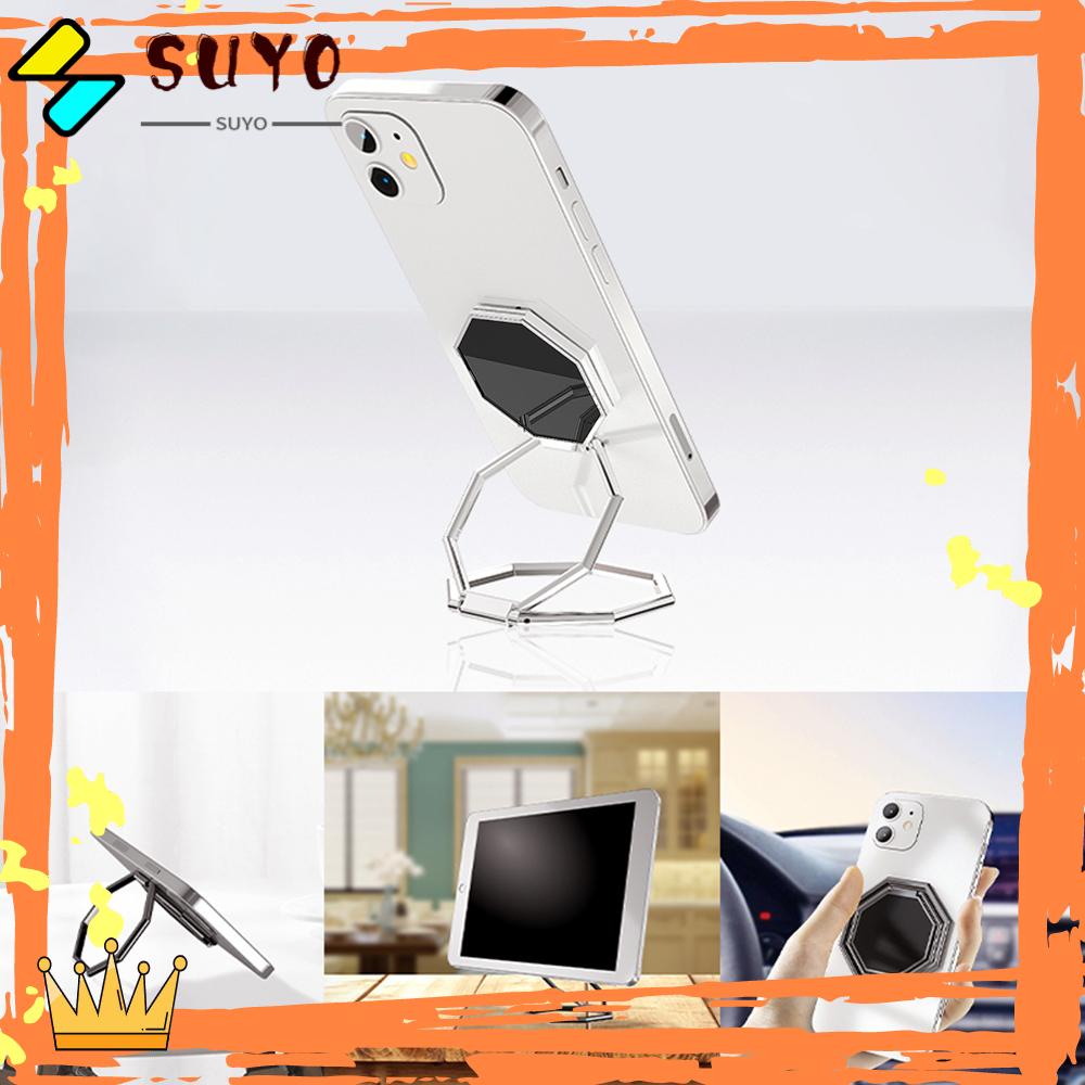 Suyo Phone Holder Rotasi 360dekstop Finger Kickstand Lipat