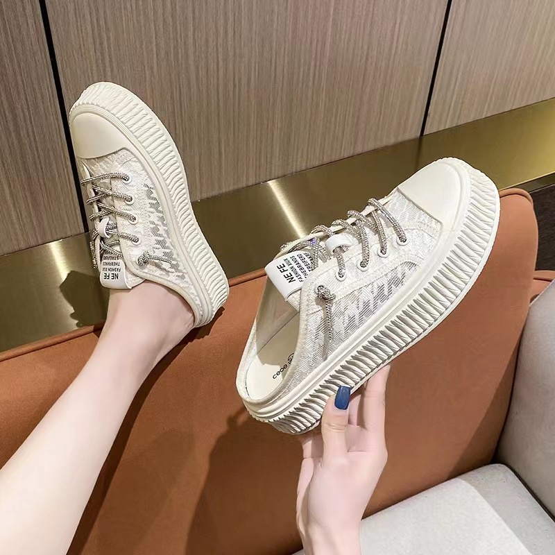 [LC] 1481 Sepatu Wanita Sneakers F15 Half Tali Blink Blink KILAT ELEGAN CANTIK Pesta Kerja Santai Keren Trend Casual Kualitas Impor