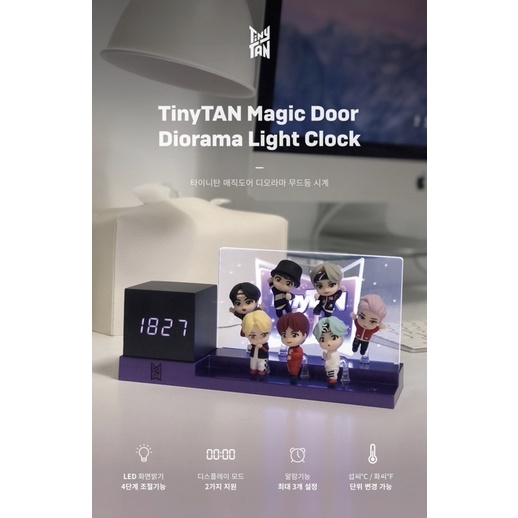 TINYTAN Magic Door Diorama Light Clock