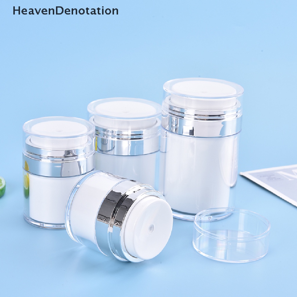 [HeavenDenotation] Acrylic Airless Pump Jar Botol Cream Akrilik Kosong Isi Ulang Kosmetik Berisi HDV