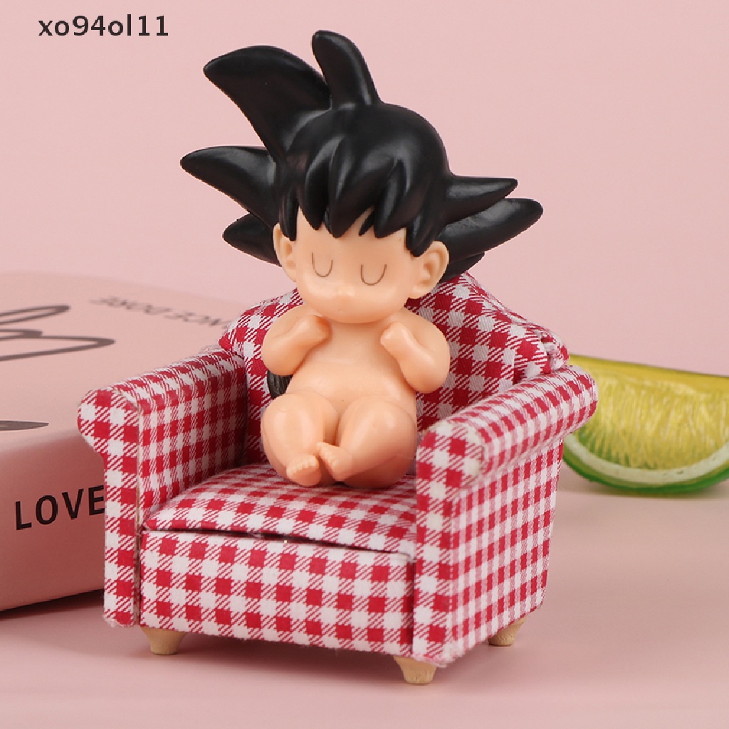 Xo 8cm Anime Dragon Ball Kawaii Tidur GOKU Model Koleksi Patung Mainan Mobil OL