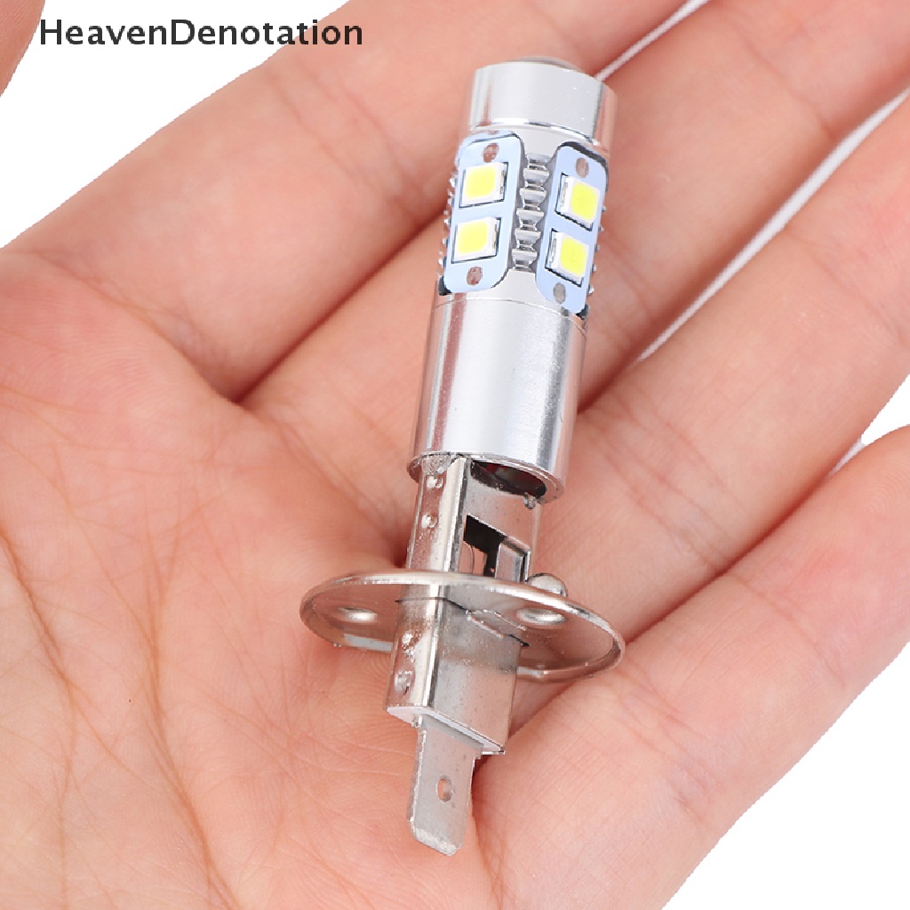 [HeavenDenotation] 1pasang Bohlam Lampu LED H1 Super Terang Lampu Mobil Car Light HDV