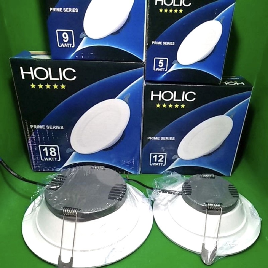 Lampu Led Panel Downlight Plafon Holic 18W 18 Watt Putih Kuning Terang