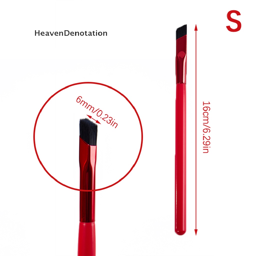 [HeavenDenotation] 2ukuran Sikat Alis Multi Fungsi Sikat Alis Siku Persegi Alat Makeup HDV