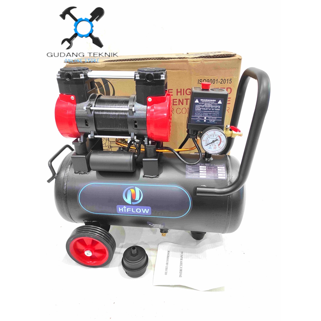 Kompresor Angin OILESS SYW1.1HP-20L HIFLOW / Air Compressor Udara Tanpa Oli SYW 1,1 HP 20 Liter HIFLOW