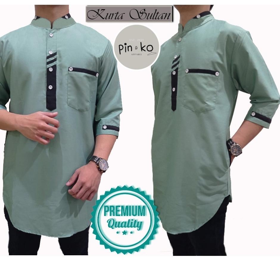 ✪ PIK - Koko Kurta Sultan M, L , XL, XXL, 3XL / Koko Pria Jumbo/ Baju Muslim Pria/ Koko Kurta ۩