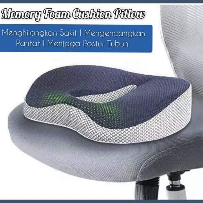 Bantal Duduk Orthopedic Tulang Ekor Coccxy Cushion Pillow Memory Foam