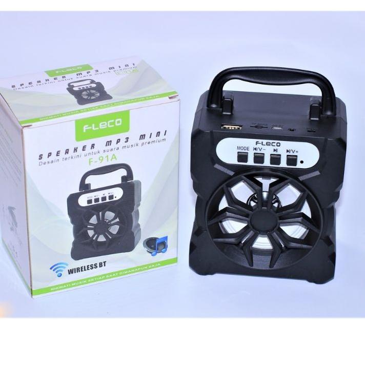 ✸ Speaker Bluetooth Fleco F-91A/F-91B Super Bass /Musik Box Bluetooth /Salon Aktif Bluetooth Radio ♨