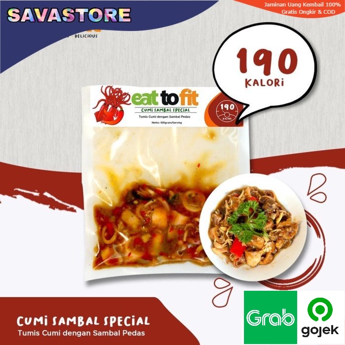 FROZEN FOOD CUMI SAMBAL SPESIAL - MAKANAN SEHAT KELUARGA EAT TO FIT - 100 gr