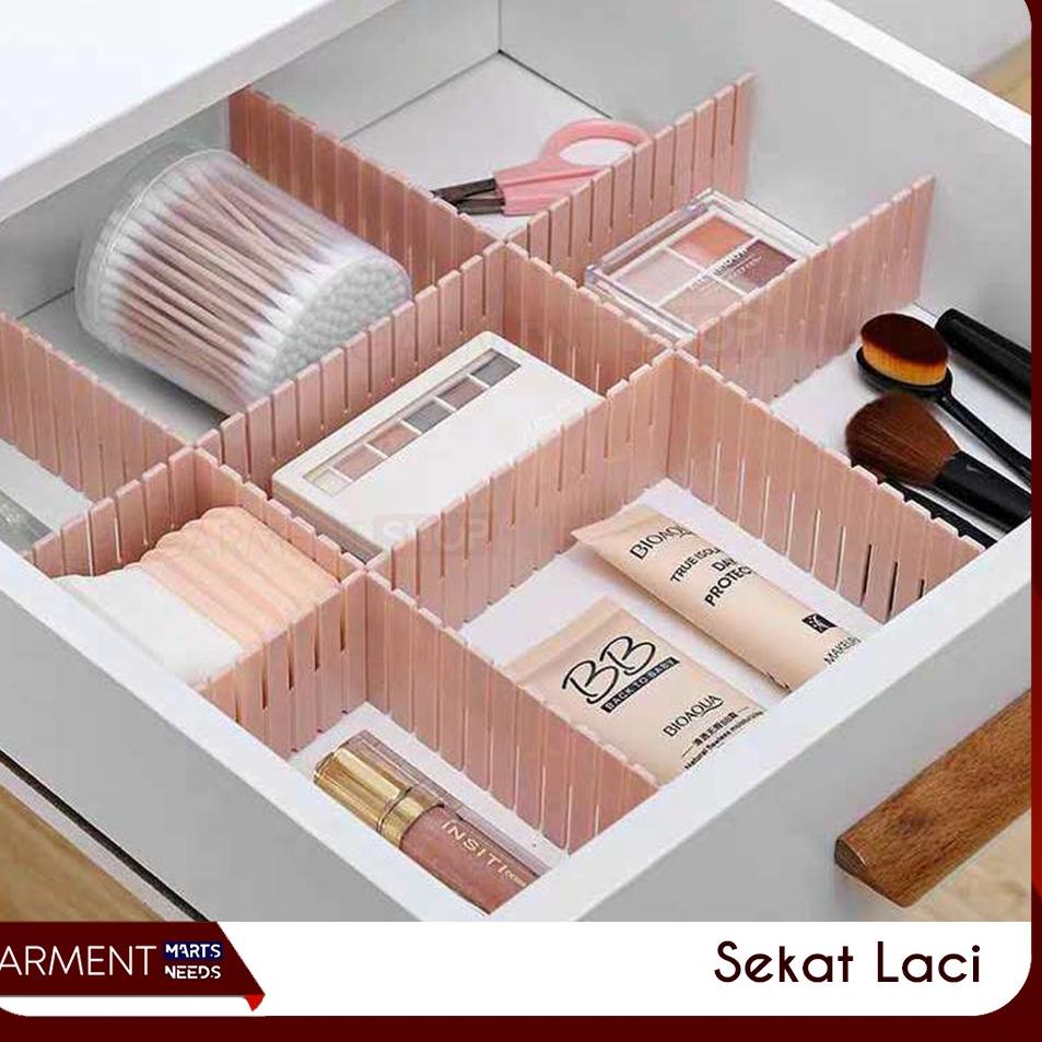 

Q40 Partisi Sekat Laci Pembatas Drawer Desktop Organizer isi 4 Pcs Alat Tulis Kosmetik PALING DICARI ガ