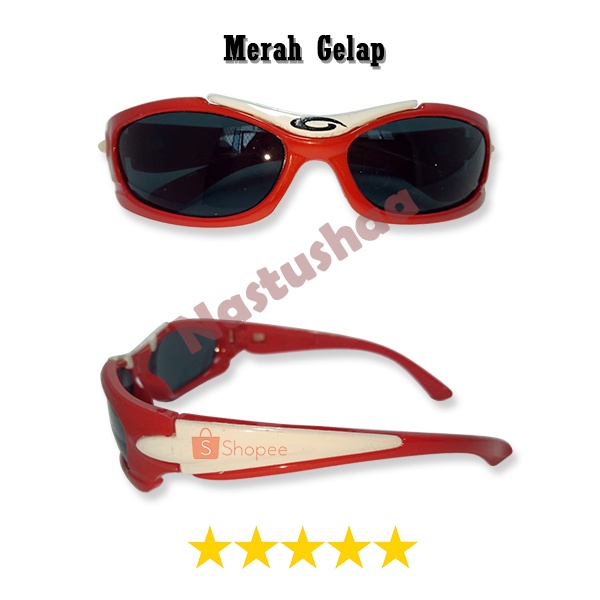 Kacamata Anak Sporty Fashion Kacamata Hitam Anak Olahraga Outdoor Bersepeda Gaya Trendy Sunglasses Model Lensa Bening dan Hitam Anti UV Keren