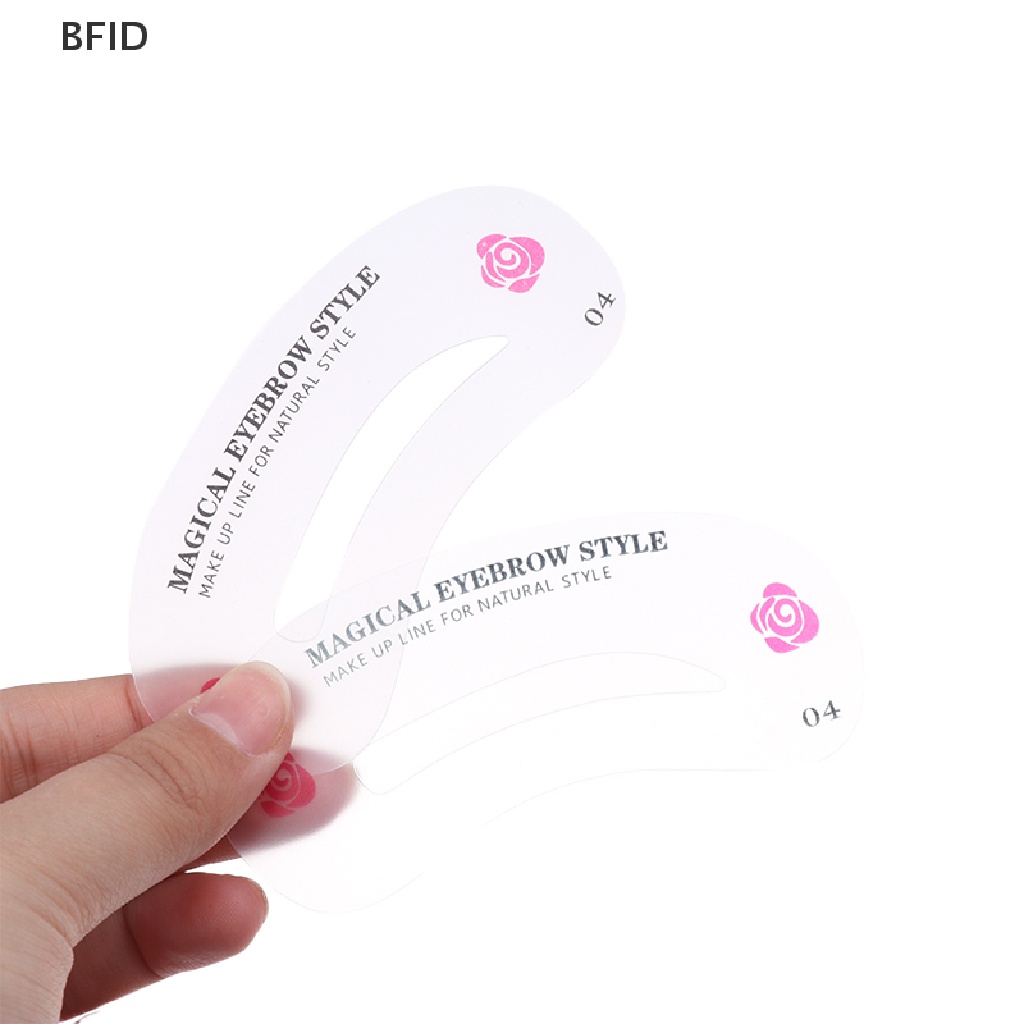 [BFID] 24pcs Pembentuk Alis Membentuk Stensil Grooming Charm Brow Card Template Makeup [ID]