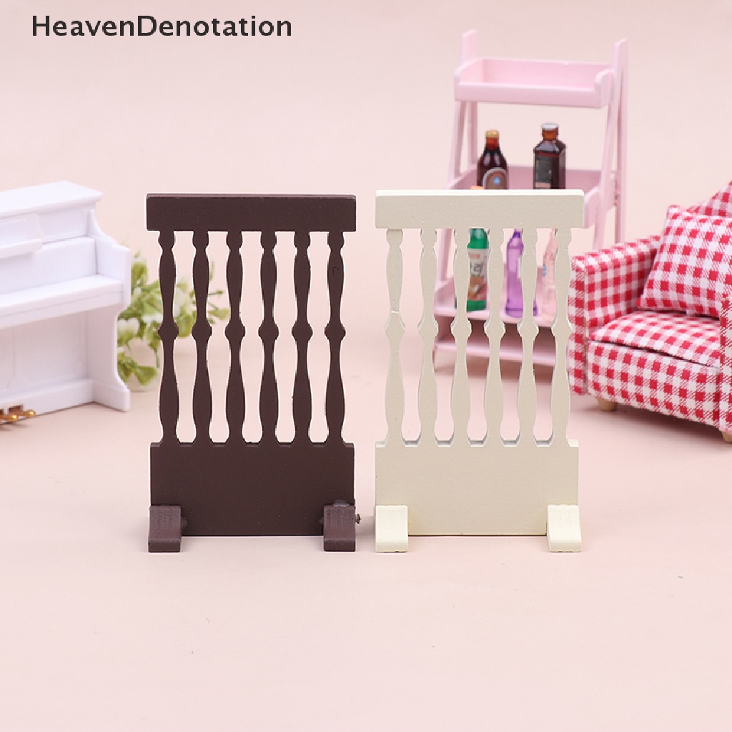 [HeavenDenotation] Skala1per12 Rumah Boneka Miniatur Kayu Pintu Berongga Eksternal Boneka Furniture Layar HDV