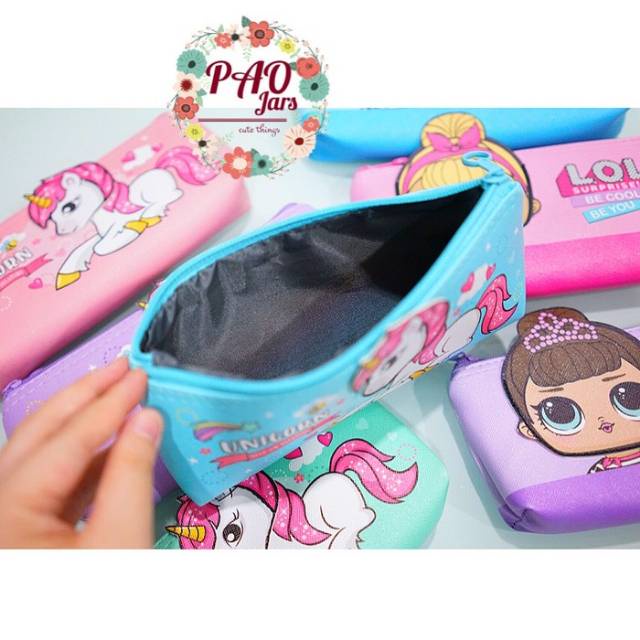 

Terlaris ✨ -Kotak pensil karakter LOL / kotak pensil unicorn / tempat pensil pouch- 2.2.23