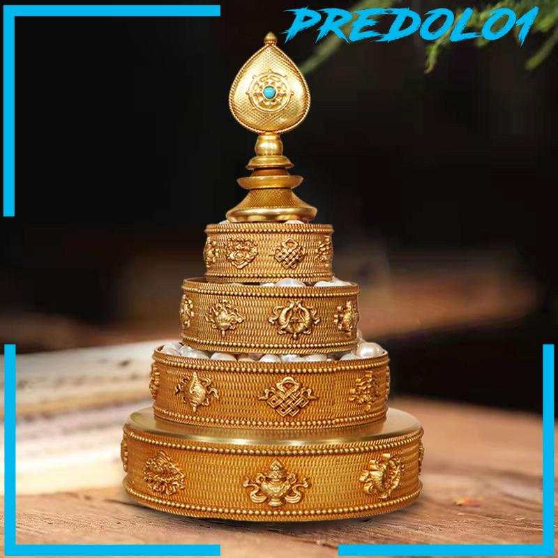 [Predolo1] Manzanar Pan Tray Buddha Tibet Persembahan Buddha Tembaga Menguntungkan