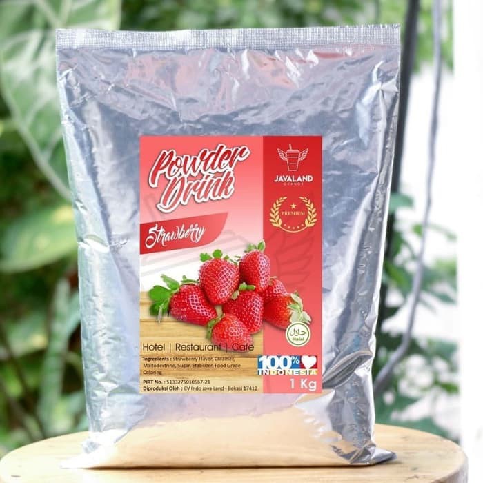 

✨NEW✨ -Bubuk Minuman Premium rasa Strawberry 1 kg - Javaland- 1.1.23