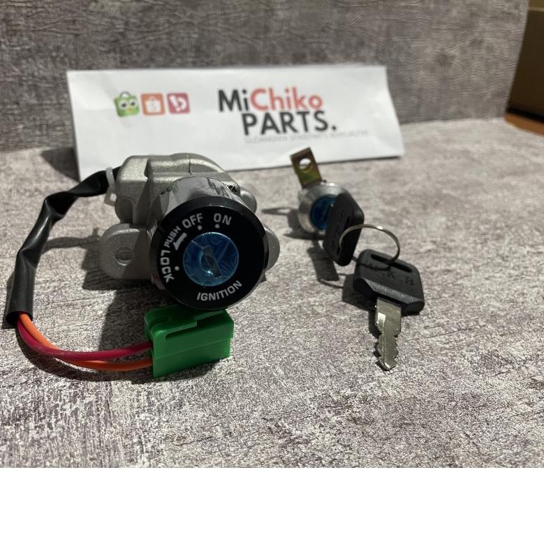 COD Kunci Kontak Set Depan Belakang Satria FU F 150 Lama Old Karbu Barong 2005 - 2012 Plus Kunci Jok