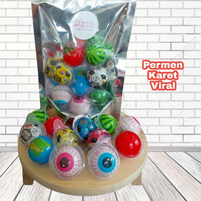 

Paling Disukai Permen Karet Viral Bubble Gum Viral Mata Globe Bola Buah Mixed Kualitas Premium D94'