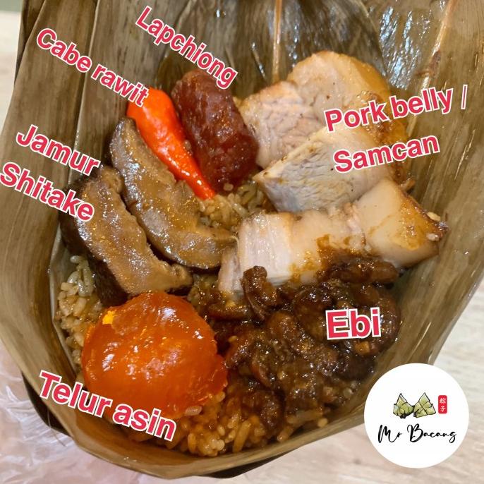 

Bakcang ketan Medan pork belly/samcan (300gr) TERLARIS