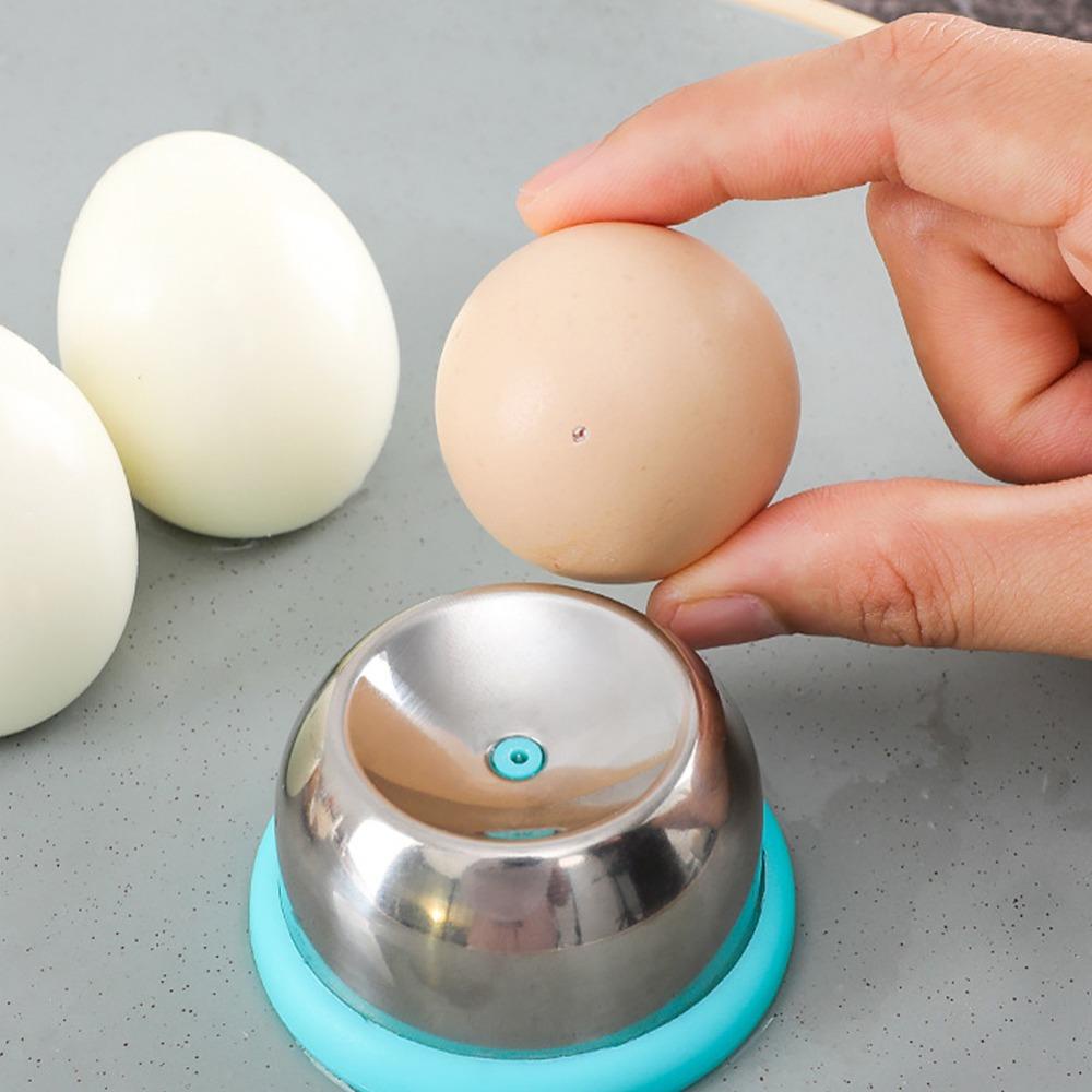 TOP Alat Tindik Telur Rebus Stainless Steel Mudah Mengelupas Egg Puncher Pricker