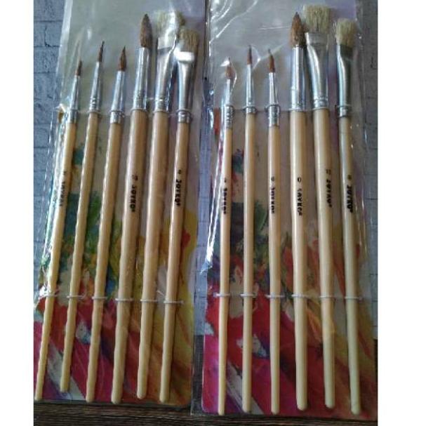 

K87 1 Set Kuas Lukis Merk Joyko Isi 6 Pcs NEW ARRIVAL ゛