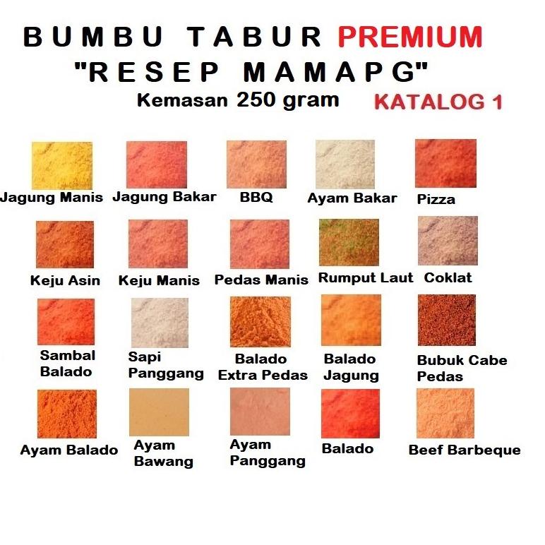 

☛ Bonus 50% 250 gr Bumbu Tabur Premium Bubuk Tabur Bumbu Keripik Kentang Lidi Ayam Makaroni Jamur Tahu Penyedap Rasa .,.,.,..,