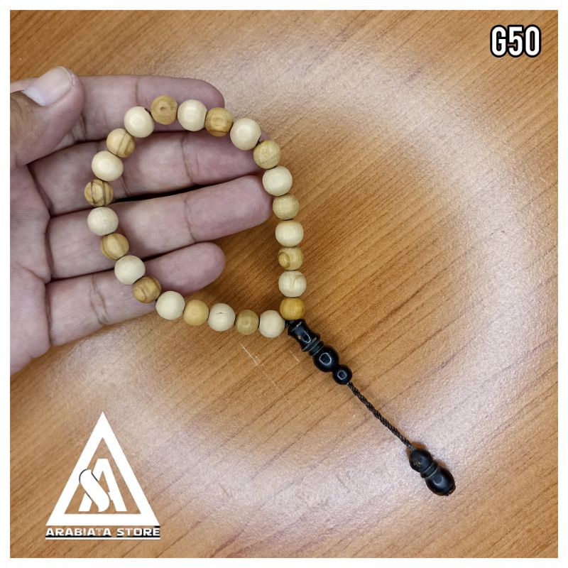 Gelang Yuser Laut Merah mix Luz Putih dan Zaitun