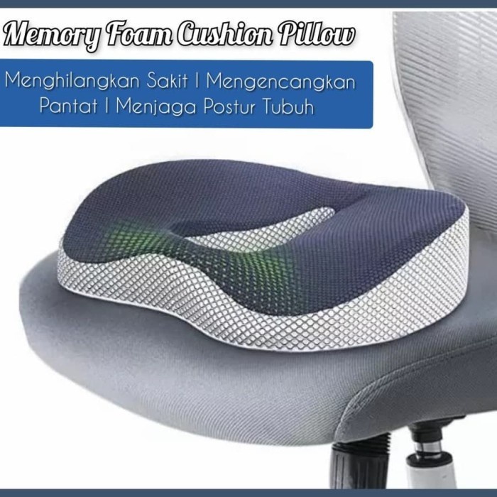 FMFIT Bantal Duduk Orthopedic Tulang Ekor Coccxy Cushion Pillow Memory Foam