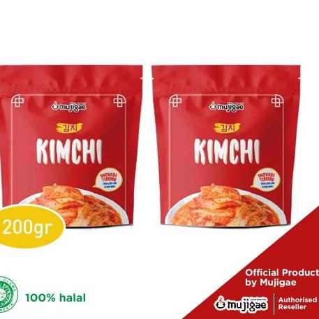 

✽ PAKET ISI 2 - Mujigae Kimchi (200 gr) / Kimchi Halal / Kimchi Ramyun ☞
