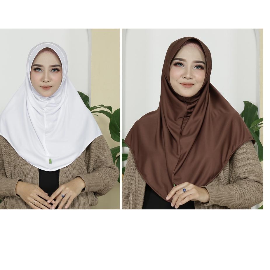 New Kerudung Anak Sekolah SMP, SMA, MADRASAH [S, M, L, XL] Jilbab Bergo Langsung Hijab Instant Sport