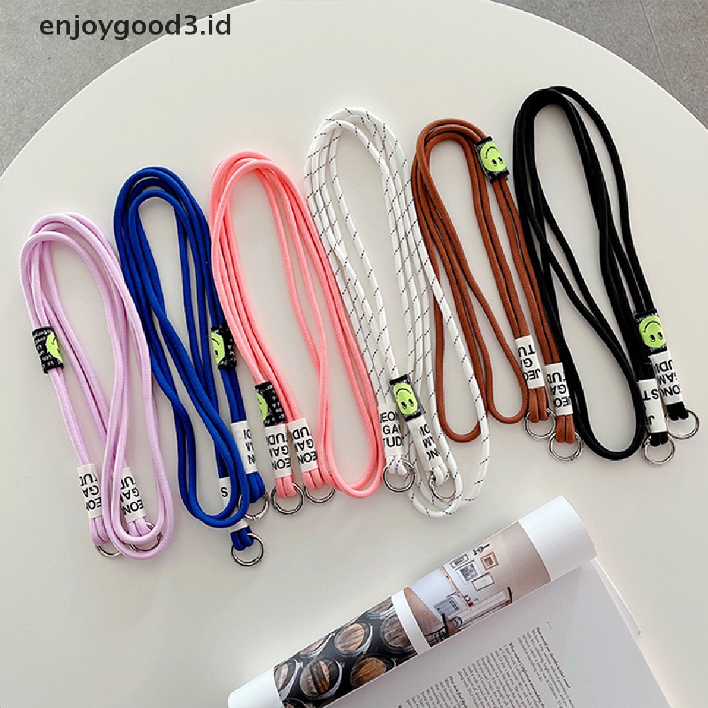 [Rready Stock] Warna-Warni Ponsel Lanyard Gantung Leher Kunci Kait Lanyard Menyusut Elastis Lanyard Ponsel Gantung Rantai Leher Tali Sabuk Tali String Ropes (ID)