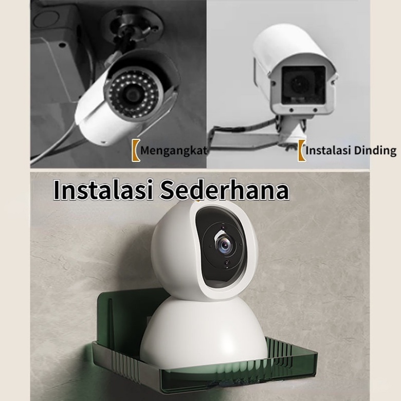 Rak Dinding Tempel Mi Home Security CCTV Wall Mount Bracket Holder Rak Mini Dinding Dudukan CCTV Kamera Serbaguna