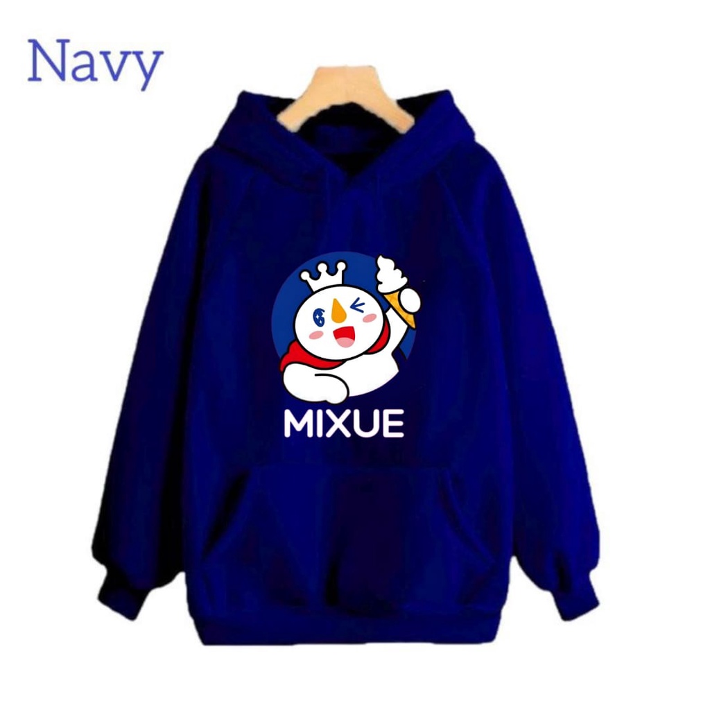 Hzl_outfit Hoodie Sweater Anak Uniseks MIXUE SIZE S M L XL