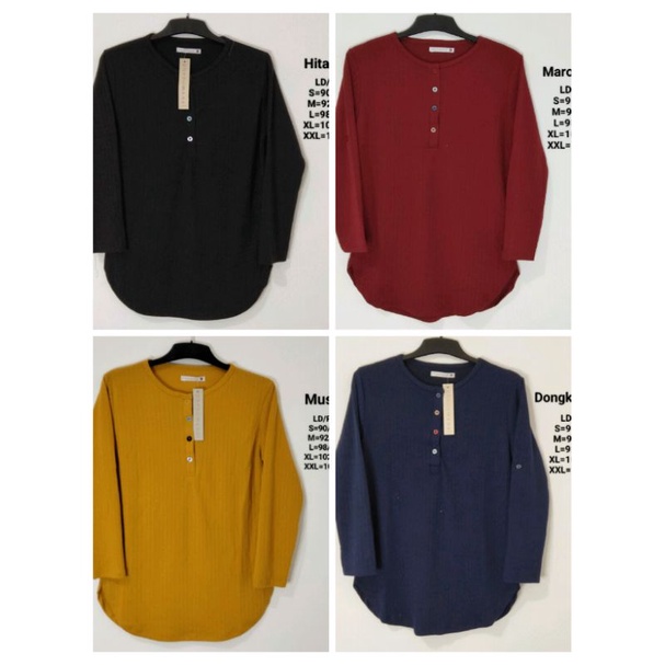 PHENOMENAL Kaos atasan salur wanita